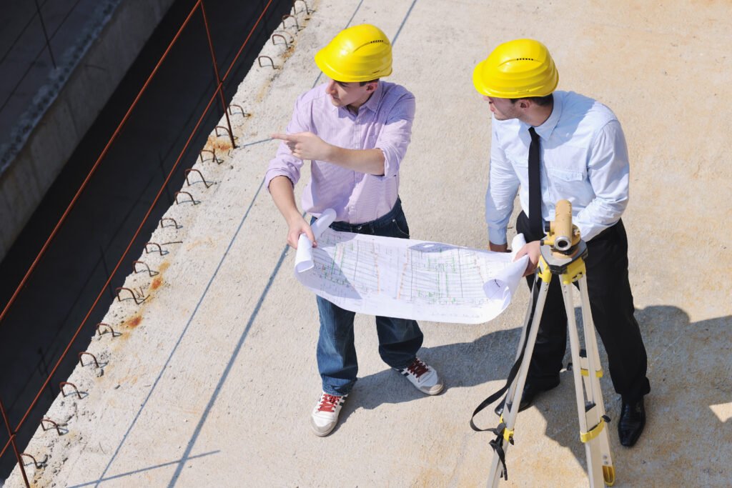 team of architects on construciton site, AVAILABLE PROJECTS ON PAPER